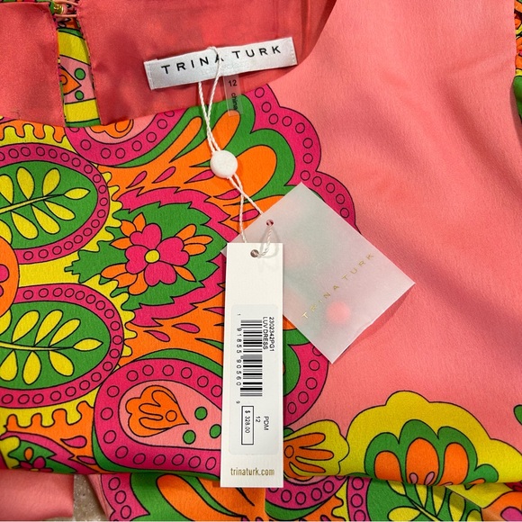 NWT $328 Trina Turk LUV dress in pink - Size 12 - Picture 9 of 11